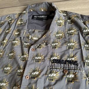 Y2K Vintage Pelle Pelle Marc Buchanan All Over Logo Button Up Shirt Men's 3XL
